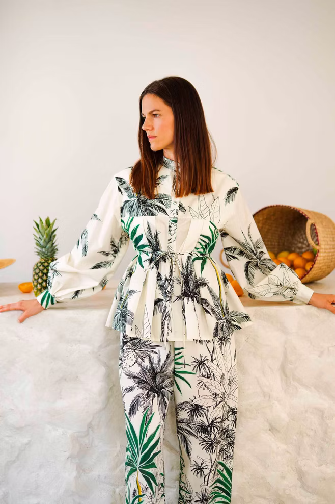 Club Tropicana Palm tree Shirt and pants