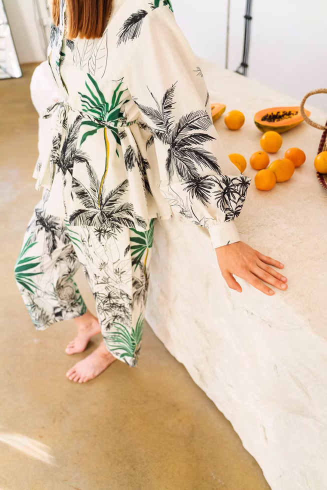 Club Tropicana Palm tree Shirt and pants