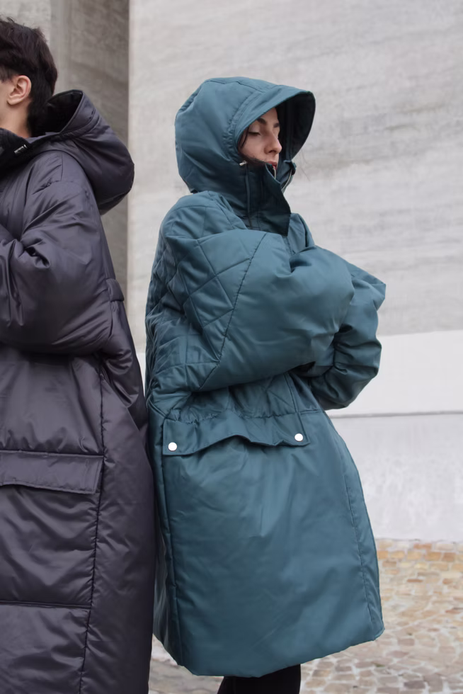 Winter woman and man waterproof coats
