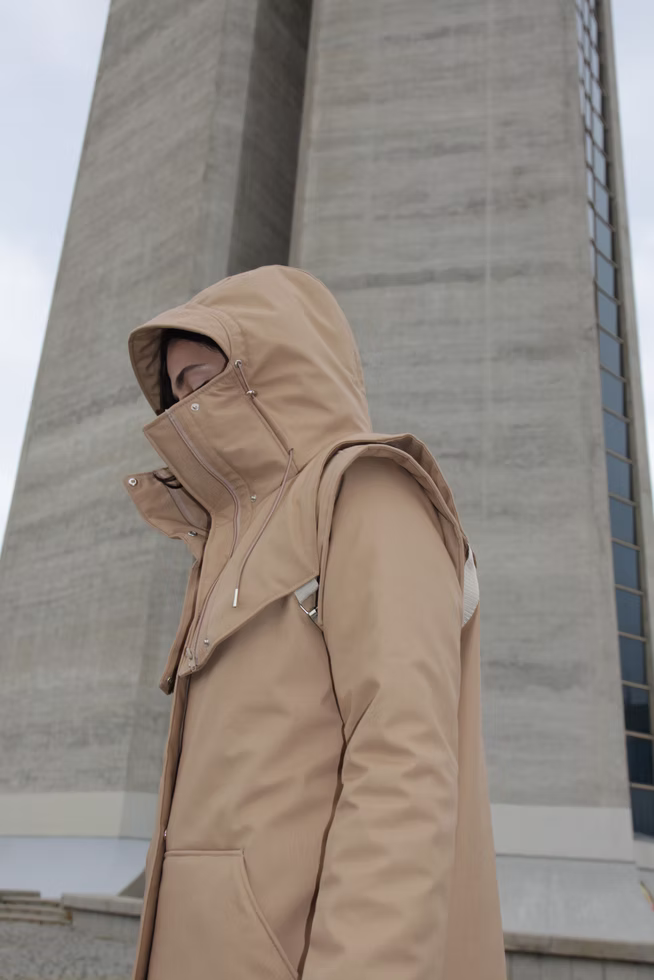 Winter unisex waterproof coat and external hood