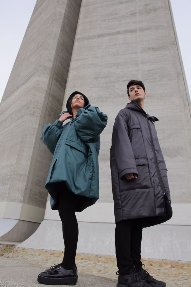 Winter woman and man waterproof coats