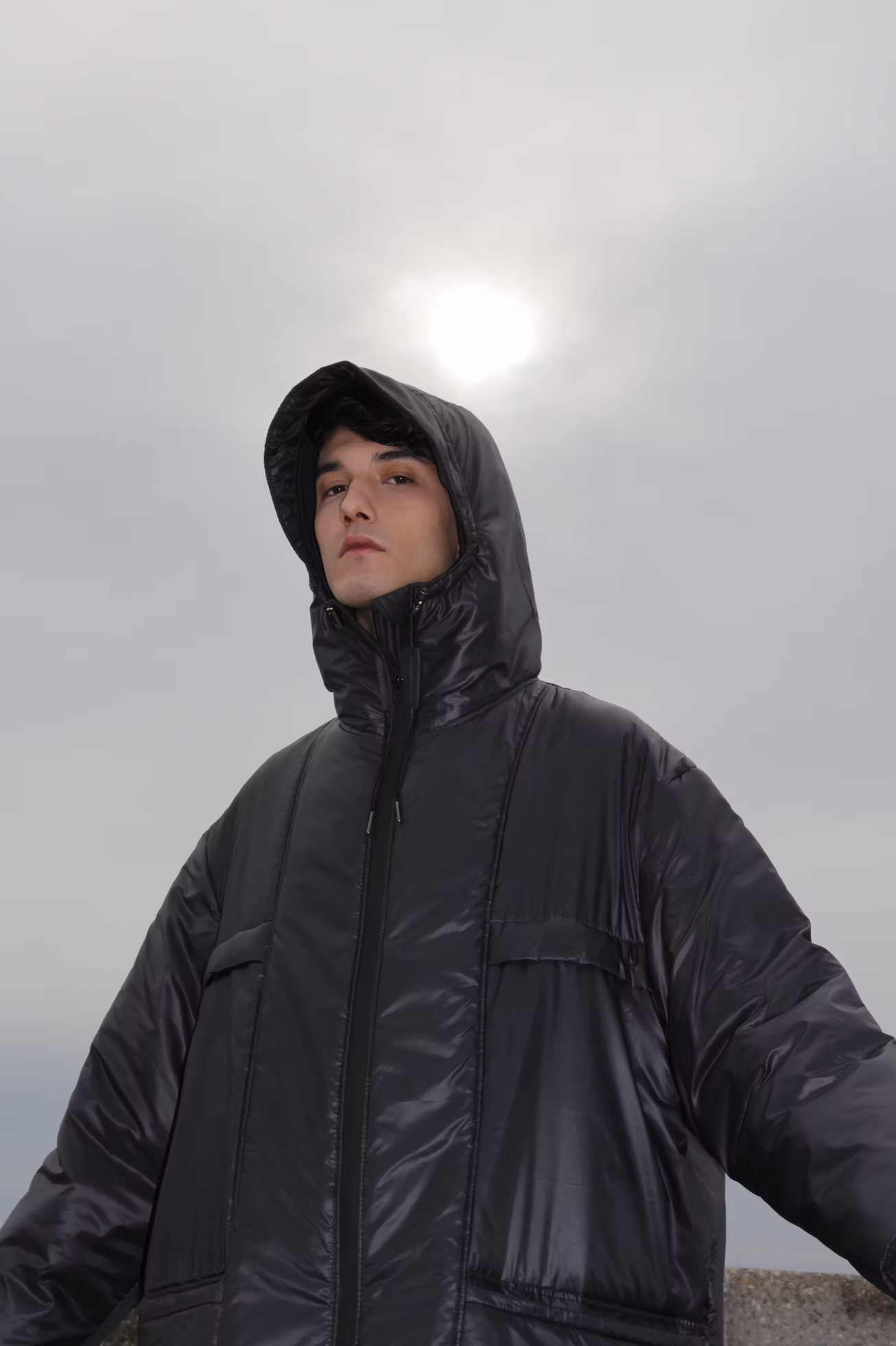 Winter waterproof coat for man