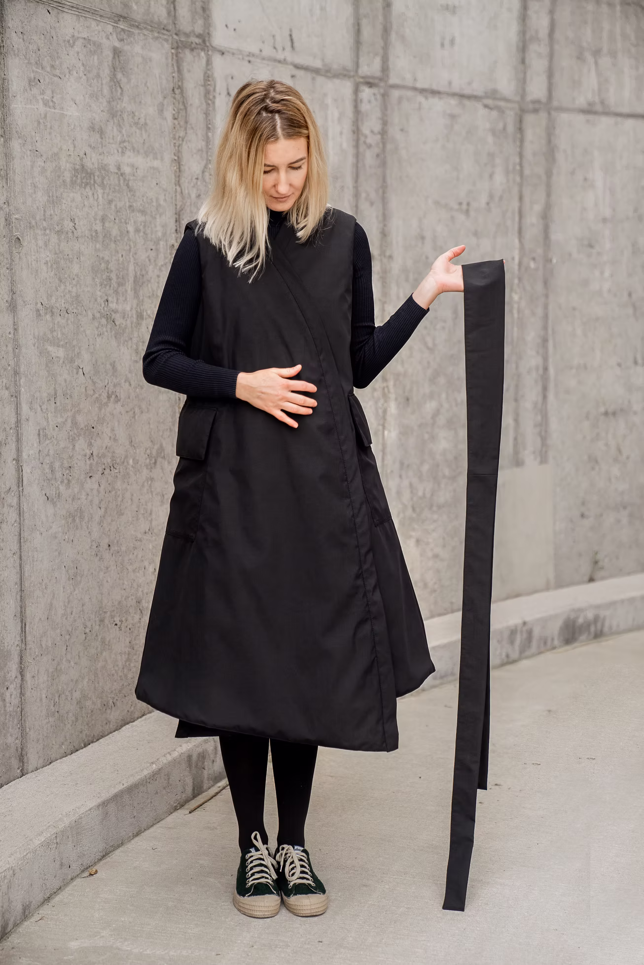Black Ninja jacket in waterproof  Nanomembrane fabric
