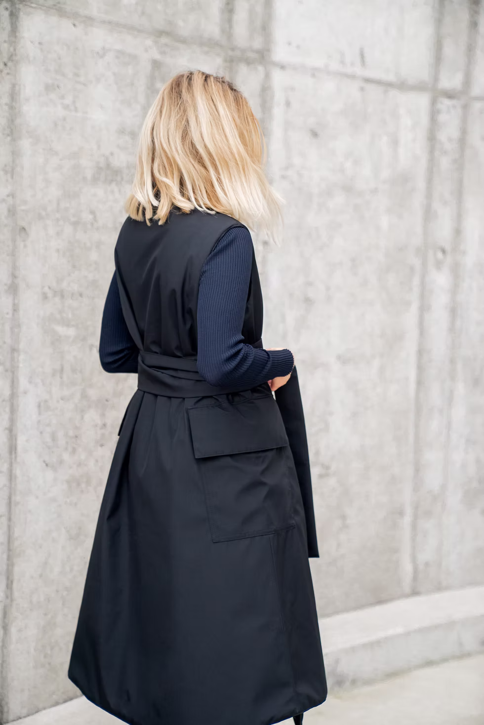 Black Ninja jacket in waterproof  Nanomembrane fabric